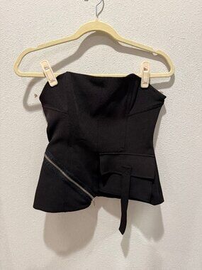 Zara Strapless Black Top
